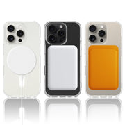 For iPhone 16 Pro MagSafe Clear Acrylic PC Hybrid TPU Phone Case(Transparent)