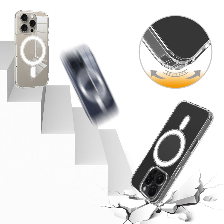 For iPhone 16 Pro MagSafe Clear Acrylic PC Hybrid TPU Phone Case(Transparent) - iPhone 16 Pro Cases by PMC TechLife | Online Shopping South Africa | PMC TechLife | Buy Now Pay Later Mobicred