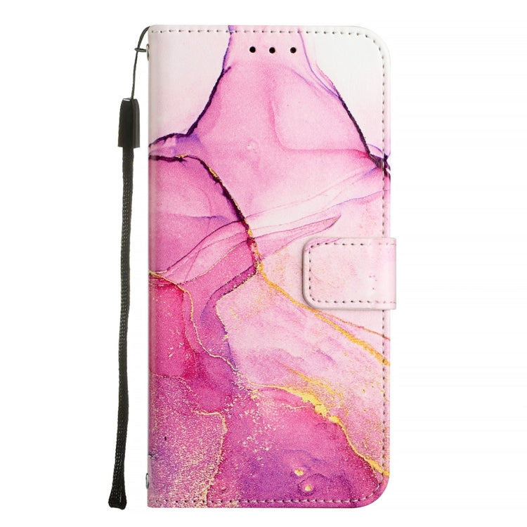 For Blackview Wave 6C PT003 Marble Pattern Flip Leather Phone Case(Pink Purple Gold) - More Brand by PMC TechLife | Online Shopping South Africa | PMC TechLife | Buy Now Pay Later Mobicred