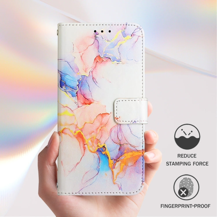 For Blackview Color 8 PT003 Marble Pattern Flip Leather Phone Case(Galaxy Marble White) - More Brand by PMC TechLife | Online Shopping South Africa | PMC TechLife | Buy Now Pay Later Mobicred
