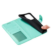 For Motorola Moto G Play 2024 Lace Flower Embossing Flip Leather Phone Case(Green)