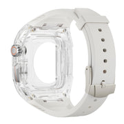 For Apple Watch SE 44mm Modified PC Hybrid TPU Watch Case Band(Starlight Transparent)