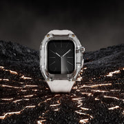 For Apple Watch SE 44mm Modified PC Hybrid TPU Watch Case Band(Starlight Transparent)