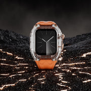 For Apple Watch Series 6 44mm Modified PC Hybrid TPU Watch Case Band(Starlight Transparent)