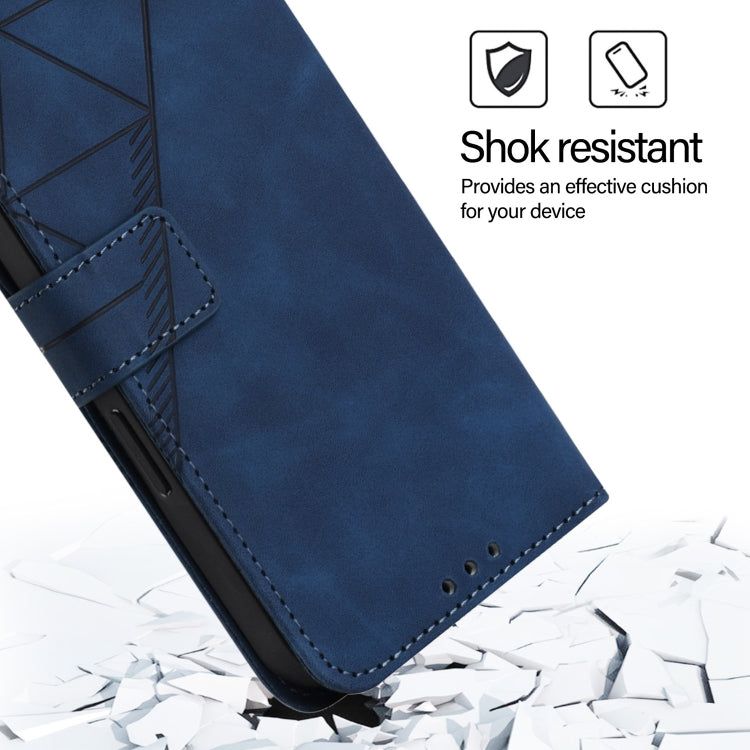 For Blackview A52 Crossbody 3D Embossed Flip Leather Phone Case(Blue) - More Brand by PMC TechLife | Online Shopping South Africa | PMC TechLife | Buy Now Pay Later Mobicred