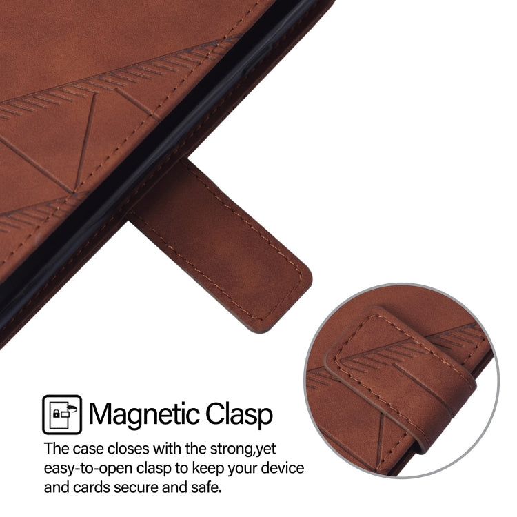 For Blackview A52 Crossbody 3D Embossed Flip Leather Phone Case(Brown) - More Brand by PMC TechLife | Online Shopping South Africa | PMC TechLife | Buy Now Pay Later Mobicred