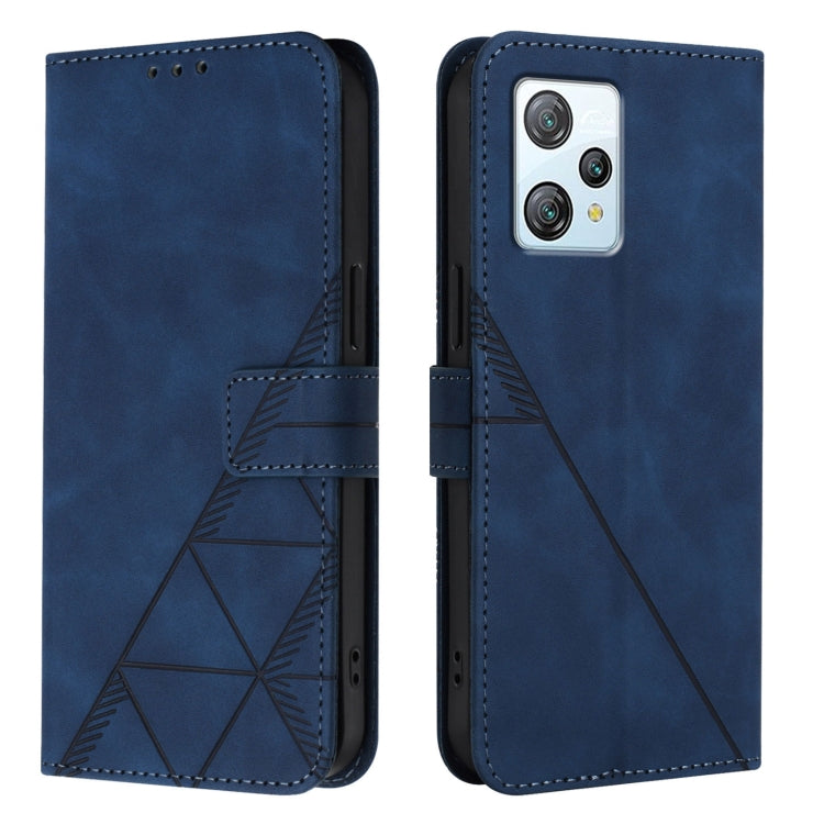 For Blackview A53 Crossbody 3D Embossed Flip Leather Phone Case(Blue) - More Brand by PMC TechLife | Online Shopping South Africa | PMC TechLife | Buy Now Pay Later Mobicred