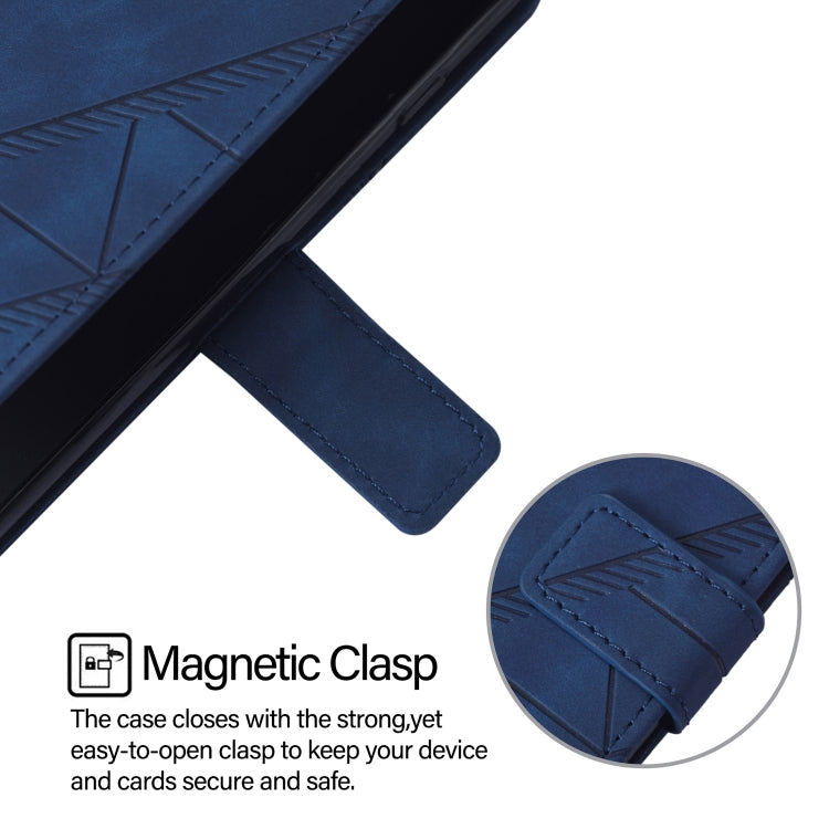 For Blackview A53 Crossbody 3D Embossed Flip Leather Phone Case(Blue) - More Brand by PMC TechLife | Online Shopping South Africa | PMC TechLife | Buy Now Pay Later Mobicred
