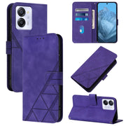 For Blackview Color 8 Crossbody 3D Embossed Flip Leather Phone Case(Purple)