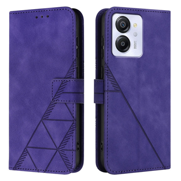For Blackview Color 8 Crossbody 3D Embossed Flip Leather Phone Case(Purple)