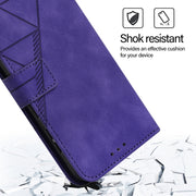 For Blackview Color 8 Crossbody 3D Embossed Flip Leather Phone Case(Purple)
