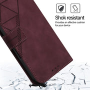 For Blackview Shark 8 Crossbody 3D Embossed Flip Leather Phone Case(Wine Red)