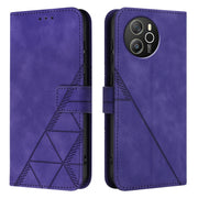 For Blackview Shark 8 Crossbody 3D Embossed Flip Leather Phone Case(Purple)