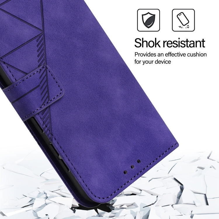 For Blackview Shark 8 Crossbody 3D Embossed Flip Leather Phone Case(Purple)
