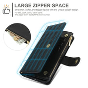 For Samsung Galaxy S24 Ultra 5G YM016 Rhombic Zipper Card Wallet Leather Phone Case with Lanyard(Black)