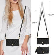 For Samsung Galaxy S24 Ultra 5G YM016 Rhombic Zipper Card Wallet Leather Phone Case with Lanyard(Black)