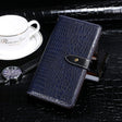 For Oukitel C19 idewei Crocodile Texture Horizontal Flip Leather Case with Holder & Card Slots & Wallet(Dark Blue) - More Brand by idewei | Online Shopping South Africa | PMC TechLife | Buy Now Pay Later Mobicred