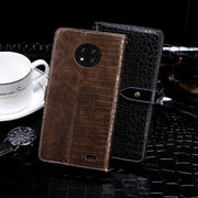 For Oukitel C19 idewei Crocodile Texture Horizontal Flip Leather Case with Holder & Card Slots & Wallet(Dark Blue)