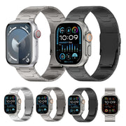 For Apple Watch SE 2023 44mm 26mm Oracle Safety Buckle Titanium Alloy Watch Band(Black)