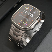 For Apple Watch SE 2022 44mm 26mm Oracle Safety Buckle Titanium Alloy Watch Band(Silver)