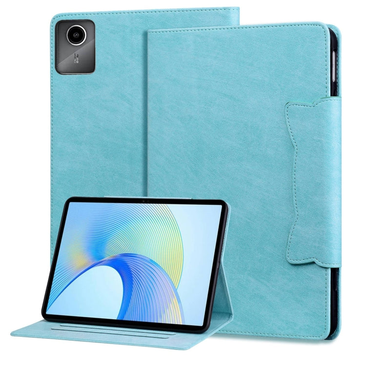 For Lenovo Xiaoxin Pad M11 2024 Cat Buckle Leather Tablet Case(Sky Blue) - Lenovo by PMC Jewellery | Online Shopping South Africa | PMC Jewellery | Buy Now Pay Later Mobicred
