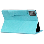 For Lenovo Xiaoxin Pad M11 2024 Cat Buckle Leather Tablet Case(Sky Blue)