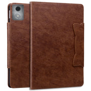 For Lenovo Tab K11 Plus / M11 Plus  Cat Buckle Leather Tablet Case(Brown)