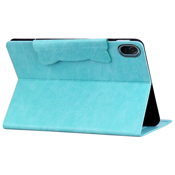For Honor Pad 8 Cat Buckle Leather Tablet Case(Sky Blue)