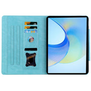 For Honor Pad 8 Cat Buckle Leather Tablet Case(Sky Blue)