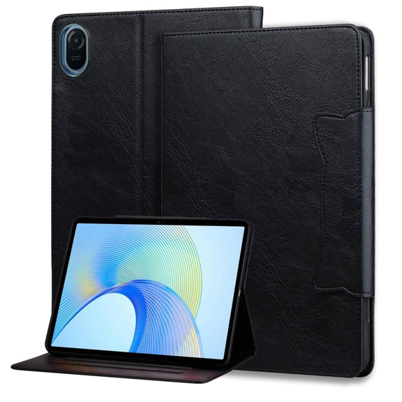 For Honor Pad 8 Cat Buckle Leather Tablet Case(Black)