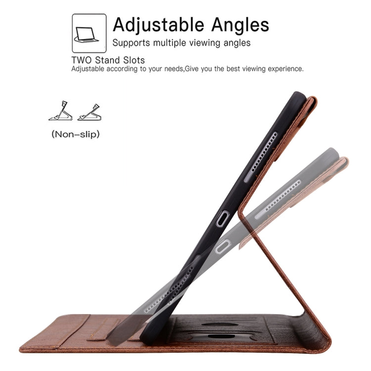 For Samsung Galaxy Tab S9 FE / S9 / S8 / S7 Cat Buckle Leather Smart Tablet Case(Brown)