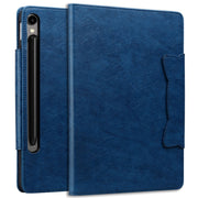 For Samsung Galaxy Tab S9 FE / S9 / S8 / S7 Cat Buckle Leather Smart Tablet Case(Royal Blue)