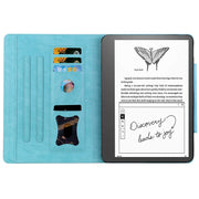 For Amazon Kindle Scribe 10.2 inch 2022 Cat Buckle Leather Tablet Case(Sky Blue)