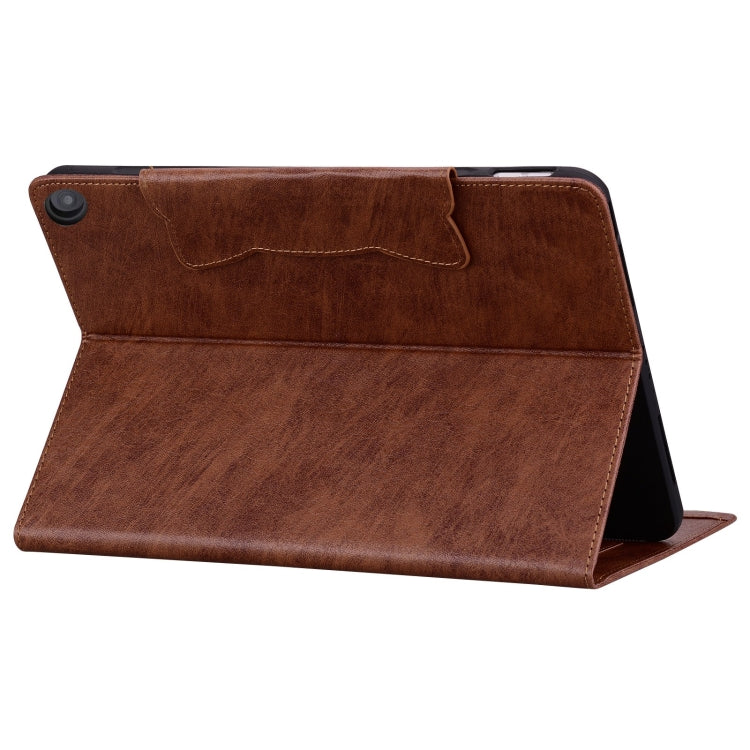 For Amazon Kindle Fire HD 10 2023 / 2021 Cat Buckle Leather Smart Tablet Case(Brown) - Amazon by PMC TechLife | Online Shopping South Africa | PMC TechLife | Buy Now Pay Later Mobicred