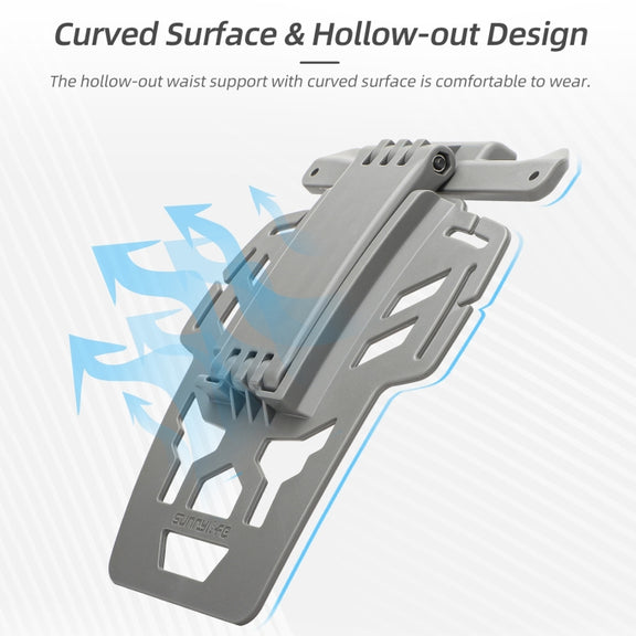 For DJI RC 2 / 1 Sunnylife Remote Control Waist Support Bracket Chest Strap(Grey)