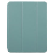 For iPad 9.7 2018 & 2017 / Air / Air2 GEBEI Acrylic TPU 3-folding Rotating Smart Tablet Leather Case withh Pen Slot(Dark Green)
