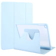 For iPad 9.7 2018 & 2017 / Air / Air2 GEBEI Acrylic TPU 3-folding Rotating Smart Tablet Leather Case withh Pen Slot(Sky Blue) - free shipping - PMc TechLife - Order now!