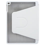 For iPad 9.7 2018 & 2017 / Air / Air2 GEBEI Acrylic TPU 3-folding Rotating Smart Tablet Leather Case withh Pen Slot(Grey)
