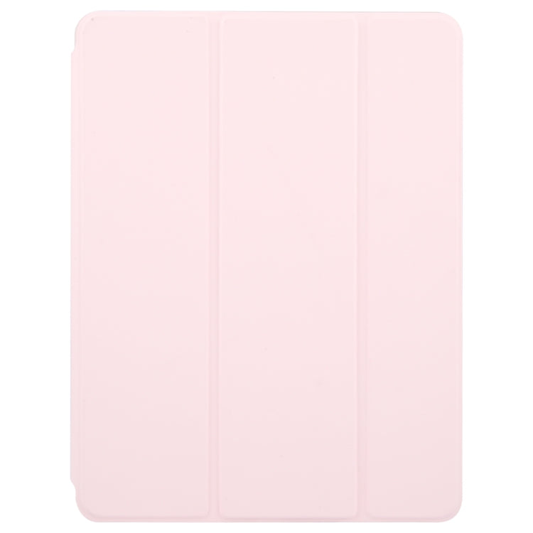 For iPad 9.7 2018 & 2017 / Air / Air2 GEBEI Acrylic TPU 3-folding Rotating Smart Tablet Leather Case withh Pen Slot(Pink)