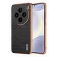 For vivo X100 5G AZNS Electroplated Frame Crocodile Texture Full Coverage Phone Case(Black) - vivo Cases by AZNS | Online Shopping South Africa | PMC Jewellery | Buy Now Pay Later Mobicred