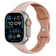 For Apple Watch Ultra 49mm Two Color Slim Butterfly Buckle Silicone Watch Band(Pink Rose Grey) - free shipping - PMc TechLife - Order now!