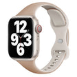 For Apple Watch SE 40mm Two Color Slim Butterfly Buckle Silicone Watch Band(Milk Tea Rock White) - free shipping - PMc TechLife - Order now!