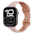 For Apple Watch Series 10 46mm Two Color Slim Butterfly Buckle Silicone Watch Band(Pink Rose Grey) - free shipping - PMc TechLife - Order now!