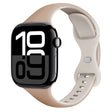 For Apple Watch Series 10 42mm Two Color Slim Butterfly Buckle Silicone Watch Band(Milk Tea Rock White) - free shipping - PMc TechLife - Order now!