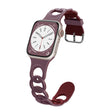 For Apple Watch Series 6 44mm Donut Hollow Silicone Watch Band(Smoke Purple Wine Red) - Watch Bands by PMc TechLife | Online Shopping South Africa | PMc TechLife | Buy Now Pay Later Mobicred
