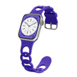 For Apple Watch Series 5 44mm Donut Hollow Silicone Watch Band(Dark Purple) - free shipping - PMc TechLife - Order now!
