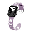 For Apple Watch Series 10 46mm Donut Hollow Silicone Watch Band(Light Purple) - free shipping - PMc TechLife - Order now!