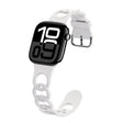 For Apple Watch Series 10 42mm Donut Hollow Silicone Watch Band(White) - free shipping - PMc TechLife - Order now!