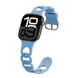 For Apple Watch Series 10 42mm Donut Hollow Silicone Watch Band(Fog Blue) - free shipping - PMc TechLife - Order now!