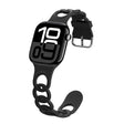 For Apple Watch Series 10 42mm Donut Hollow Silicone Watch Band(Black) - free shipping - PMc TechLife - Order now!